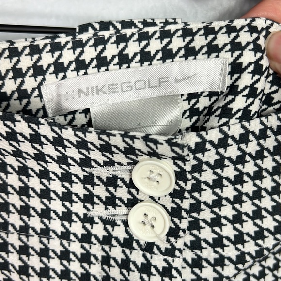 Nike Golf Black & White Houndstooth Shorts 8 Medium - Picture 4 of 7